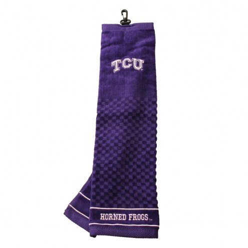 Texas Christian Horned Frogs Embroidered Golf Towel