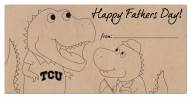 Texas Christian Horned Frogs Father's Day Coloring Sign