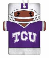 Texas Christian Horned Frogs Football Player Ornament