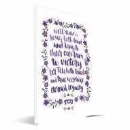 Texas Christian Horned Frogs Hand-Painted Song Canvas Print