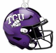 Texas Christian Horned Frogs Helmet Ornament