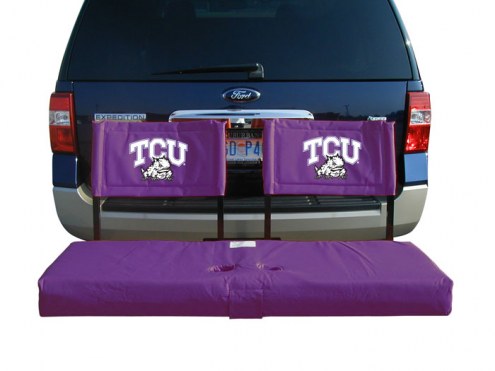 Texas Christian Horned Frogs Tailgate Hitch Seat/Cargo Carrier