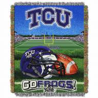 Texas Christian Horned Frogs Home Field Advantage Throw Blanket