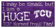 Texas Christian Horned Frogs Huge Fan 6" x 12" Sign
