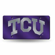 Texas Christian Horned Frogs Laser Cut License Plate