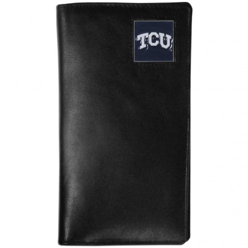Texas Christian Horned Frogs Leather Tall Wallet