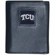 Texas Christian Horned Frogs Leather Tri-fold Wallet