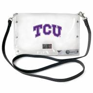 Texas Christian Horned Frogs Clear Envelope Purse