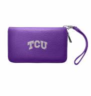 Texas Christian Horned Frogs Pebble Organizer Wallet