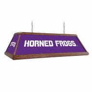 Texas Christian Horned Frogs Premium Wood Pool Table Light