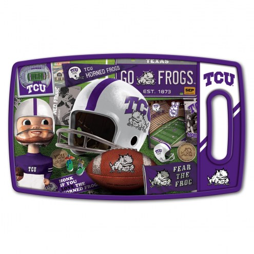 Texas Christian Horned Frogs Retro Series Cutting Board