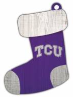 Texas Christian Horned Frogs Stocking Ornament