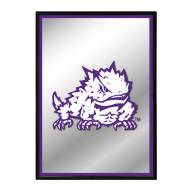 Texas Christian Horned Frogs Vertical Framed Mirrored Wall Sign