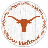 Texas Longhorns 12" Welcome Circle Sign