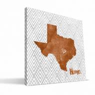 Texas Longhorns 12" x 12" Home Canvas Print