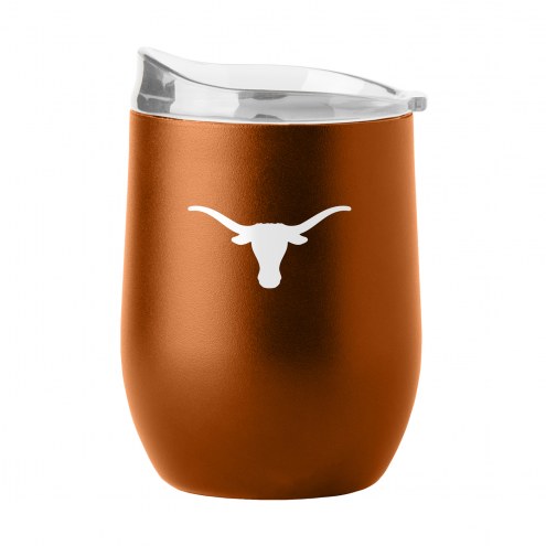 Texas Longhorns 16 oz. Flipside Powder Coat Curved Beverage Glass