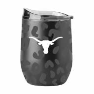 Texas Longhorns 16 oz. Leopard Powder Coat Curved Beverage Glass