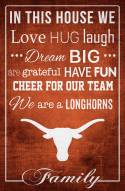Texas Longhorns 17" x 26" In This House Sign