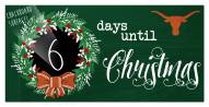 Texas Longhorns 6" x 12" Chalk Christmas Countdown Sign
