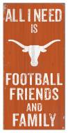 Texas Longhorns 6" x 12" Friends & Family Sign