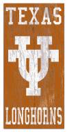 Texas Longhorns 6" x 12" Heritage Logo Sign