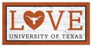 Texas Longhorns 6" x 12" Love Sign