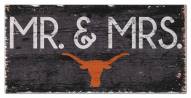 Texas Longhorns 6" x 12" Mr. & Mrs. Sign