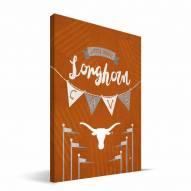 Texas Longhorns 8" x 12" Little Man Canvas Print