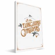 Texas Longhorns 8" x 12" Merry Little Christmas Canvas Print