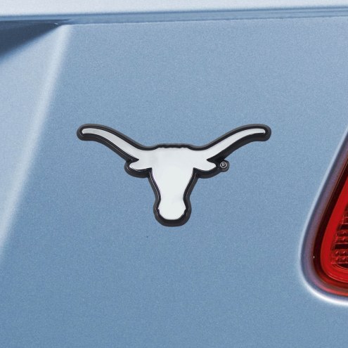 Texas Longhorns Chrome Metal Car Emblem