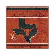 Texas Longhorns Coordinates 10" x 10" Sign