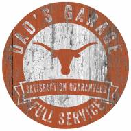 Texas Longhorns Dad's Garage Sign
