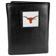 Texas Longhorns Deluxe Leather Tri-fold Wallet in Gift Box