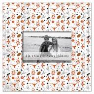 Texas Longhorns Floral Pattern 10" x 10" Picture Frame