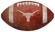 Texas Longhorns Football Shaped Sign