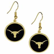 Texas Longhorns Gold Tone Earrings