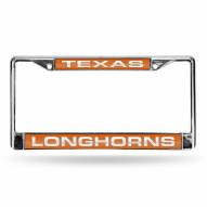 Texas Longhorns Laser Rico Chrome License Plate Frame