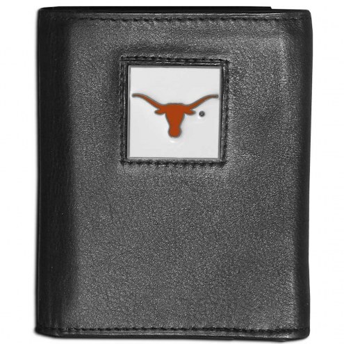 Texas Longhorns Leather Tri-fold Wallet