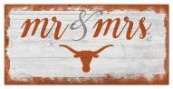 Texas Longhorns Script Mr. & Mrs. Sign