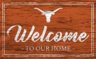 Texas Longhorns Team Color Welcome Sign