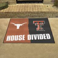Texas Longhorns/Texas Tech Red Raiders House Divided Mat