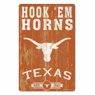 Texas Longhorns Slogan Wood Sign