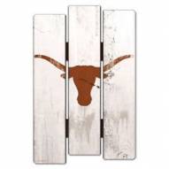 Texas Longhorns Wood Fence Sign