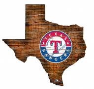 Texas Rangers 12" Roadmap State Sign