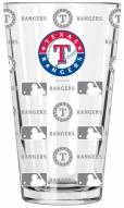 Texas Rangers 16 oz. Sandblasted Pint Glass