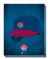 Texas Rangers 16" x 20" Ghost Helmet Canvas Print