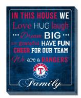 Texas Rangers 16" x 20" In This House Canvas Print