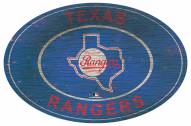 Texas Rangers 46" Heritage Logo Oval Sign