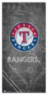 Texas Rangers 6" x 12" Chalk Playbook Sign