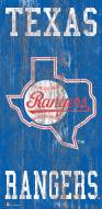 Texas Rangers 6" x 12" Heritage Logo Sign